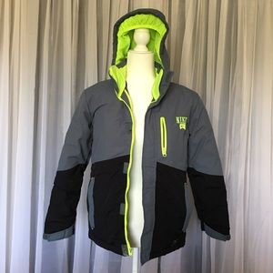 Nike Boys Hooded Insulated Winter Coat Jacket Sz M
